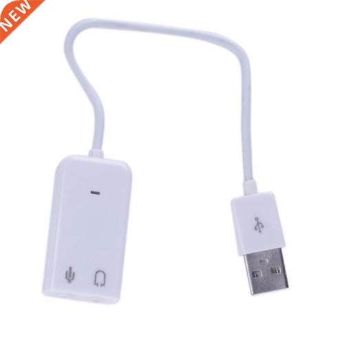 PC Desktop USB 2.0 3D Virtual Channel Audio Sound Card Adapt