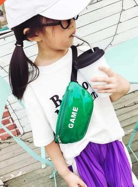 New Child Waist Bag For Kids Chest Bag Leather Mini Fanny Pa