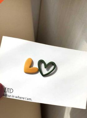 nd Asymmetric Hollow Heart Earrings for Women 2021 Beautiful