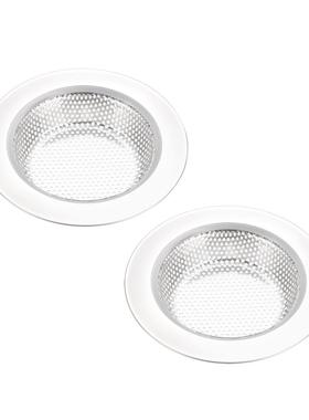 2 Pcs Kitchen Sink Garbage Strainer 3 Inches Stainless Steel