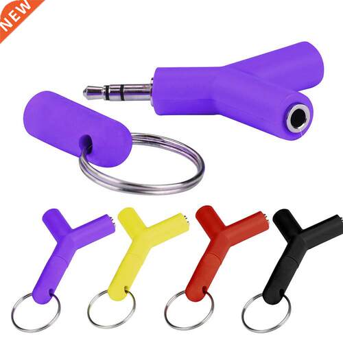 1PC Converter Audio Splitter Y Jack Male to 2 Female M/F 3.