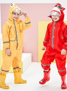 2-10 Years Children Fashionable Waterproof Jumpsuit