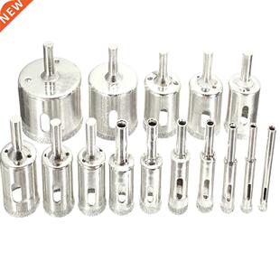 15pcs 50mm 6mm Set Coated Tile Bit Glass Hole Ceramic Marble
