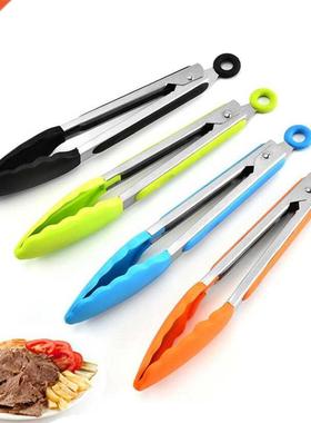 Silicone Food Tong Stainless Steel Kitchen Tongs Silicone No