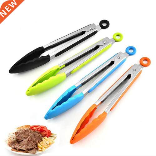 Silicone Food Tong Stainless Steel Kitchen Tongs Silicone No