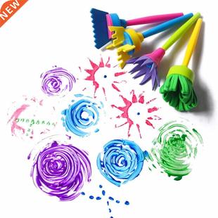 Flower Graffiti Sponge Art Supplies Brushes Seal Paintin