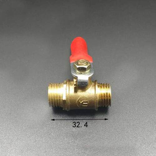 DN8 1/4'' BSP Male Brass Ball Valve Water Gas 57 PSI