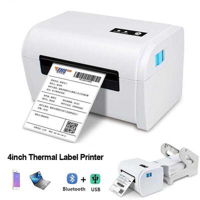 Thermal shipping Label Barcode sticker Printer 4inch USB Blu