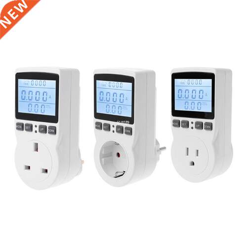 Digital Power Meter Socket EU/US/UK Plug Energy Meter Curren