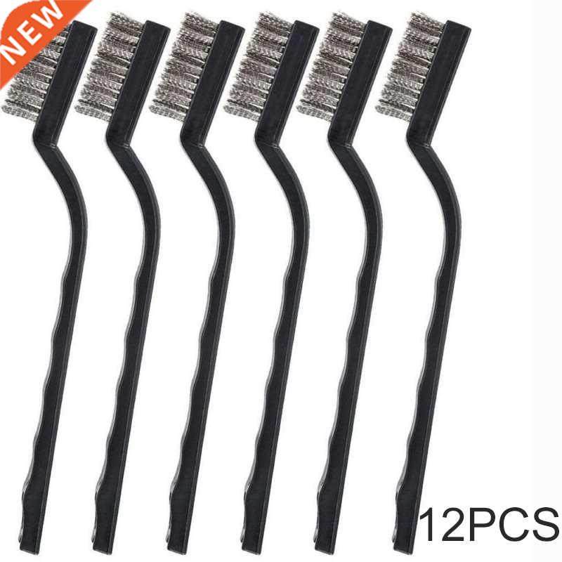 12PCS Clening Wire Brushes Mini Stainless Steel DIY Paint Ru