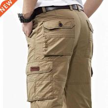 Men's Overalls Mltary Army Cargo Pants Men Cotton Ba