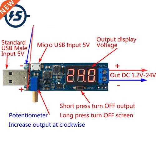 Boost Buck Converter USB Step UP / Down Power Supply Module