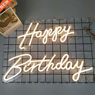 Happy Birthday Led Neon Sign Lights Decoration Neon Lights F