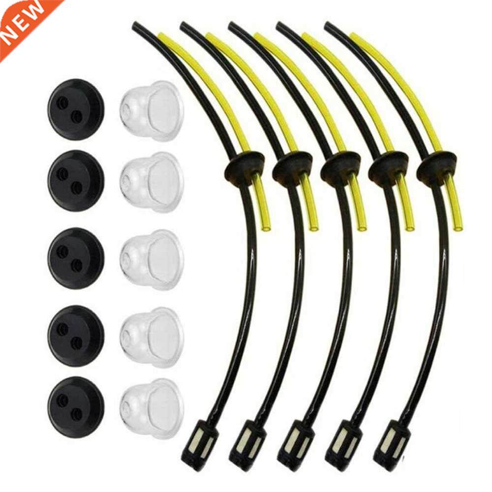 5Sets Gasoline Filter Fuel Gasoline Hose Rubber Grommet Seal