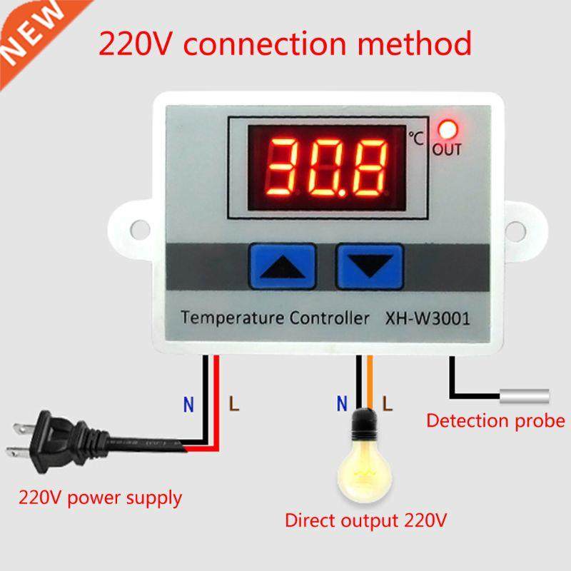220V LED Digital Temperature Controller 10A Thermostat Contr