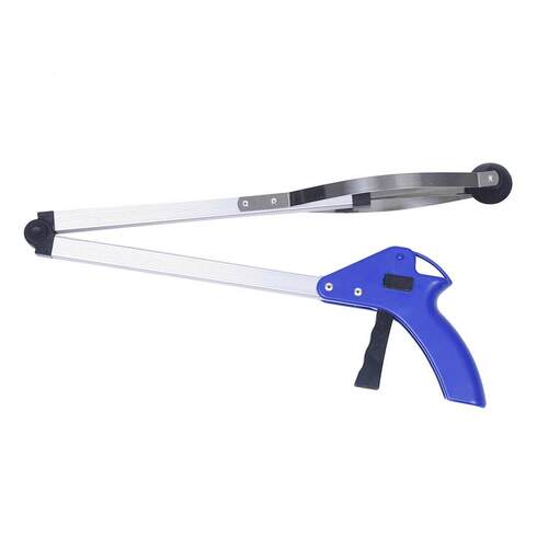 Blue Fdable Pick Up Reaching Claw Long Arm Gripper Helping