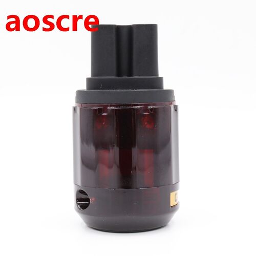 2Pcs C-079 24k Gold-Plated Pure Copper  IEC Connector Power