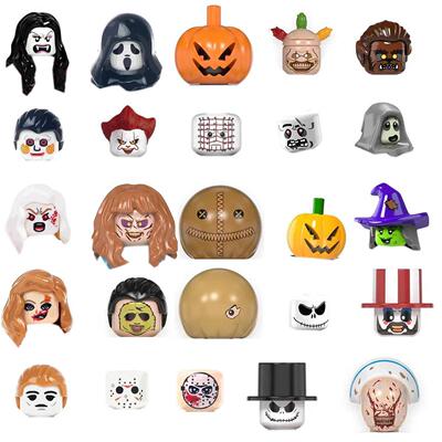 Halloween Series Terror Action Figures With Weapons Building