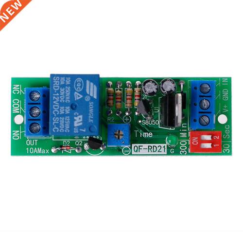 0-30s/0-300s/0-30min/0-300min DC12V Signal Trigger Timer Rel