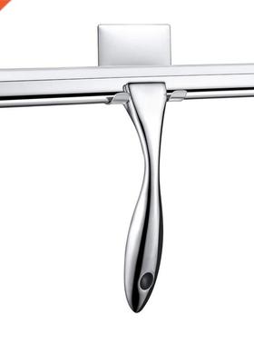 Shower Squeegee, Window Stainless Steel Wiper with Self Adhe