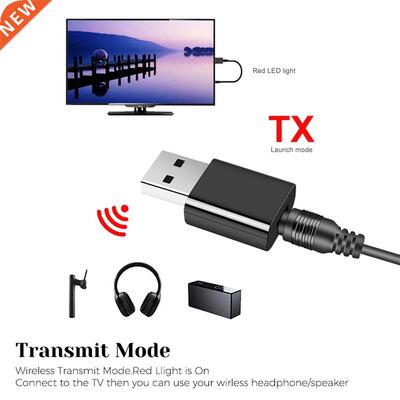 Wireless Audio Transmitter Receiver 2 In 1 Adapter with 3.5m