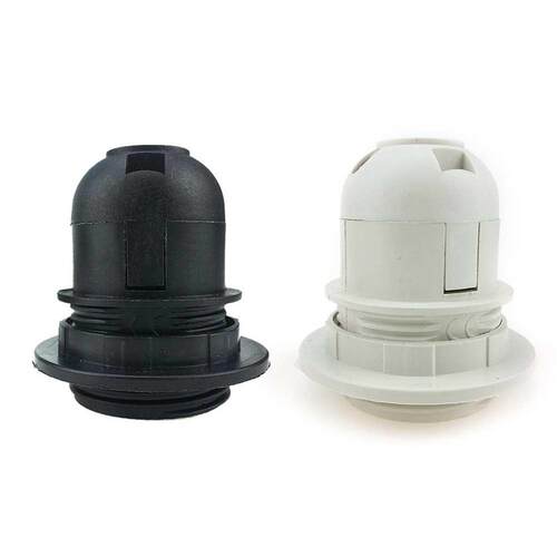 White Black 4A 250V E27 Card-type Lamp Holder CE Certificati