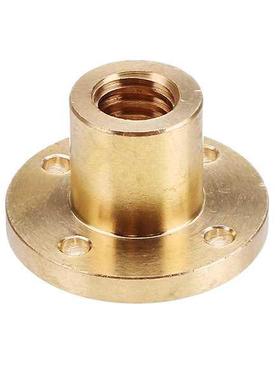 T10 Trapezoidal Screw Nut Brass Copper Nut 10mm Brass Nut T