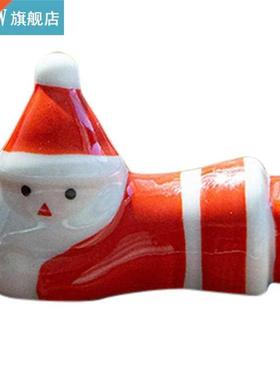 1pc Chopsticks Holder Stand Ceramic Santa Chopsticks