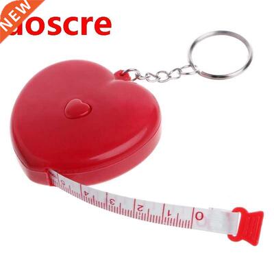 U50A Keychain Portable Retractable Ruler Heart-shaped Tape M