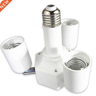 3 in 1 Rotatable E27 Base Light Lamp Bulb apter Holder Soc