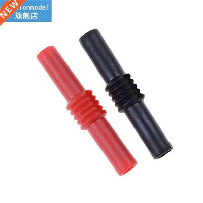 2pcs 4mm banana socket female adapter extension Insulated B