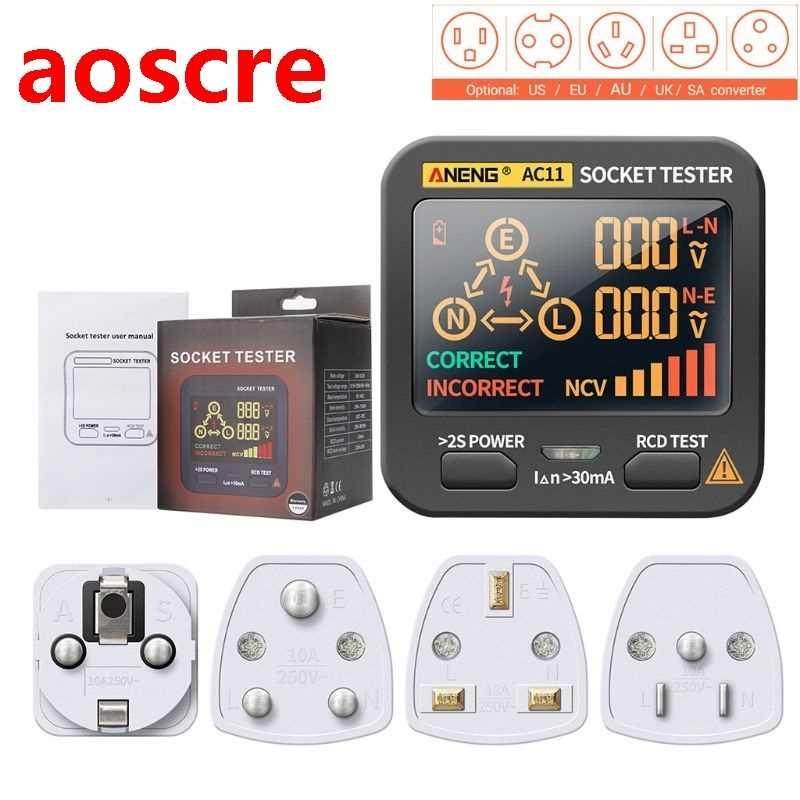 Digital Smart Socket Tester Voltage Test Socket Detector US/