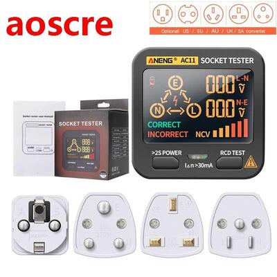Digital Smart Socket Tester Voltage Test Socket Detector US/