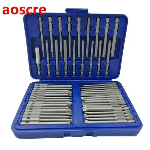 50pcs Screwdriver Bit Set Extra Long Screwdriver Kit Hex Sta