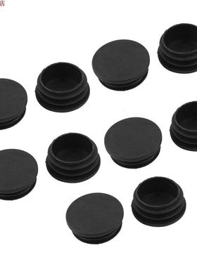 10 x plastique noir 38mm Dia Tube rond insérer des co