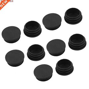 10 x plastique noir 38mm Dia Tube rond insérer des co