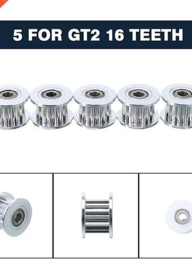 Mayitr 5pcs GT2 16T Timing Pulley With 3mm Bore Bearing 适用