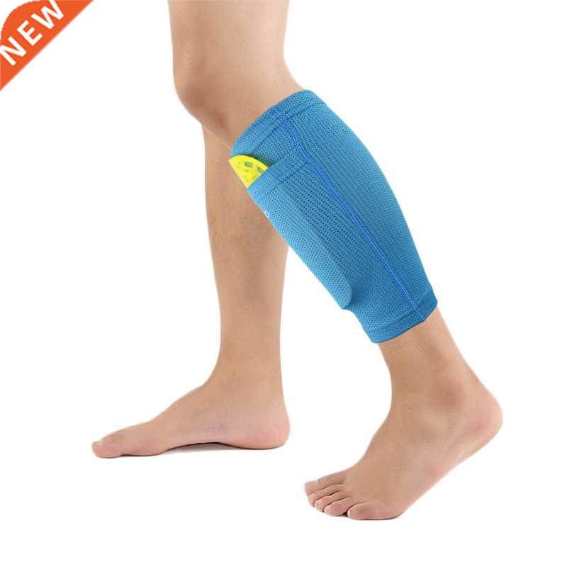 1 Pair Football Shin Guards With Pocket Practical Leg Sleeve