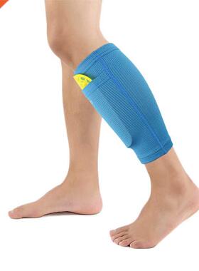 1 Pair Football Shin Guards With Pocket Practical Leg Sleeve