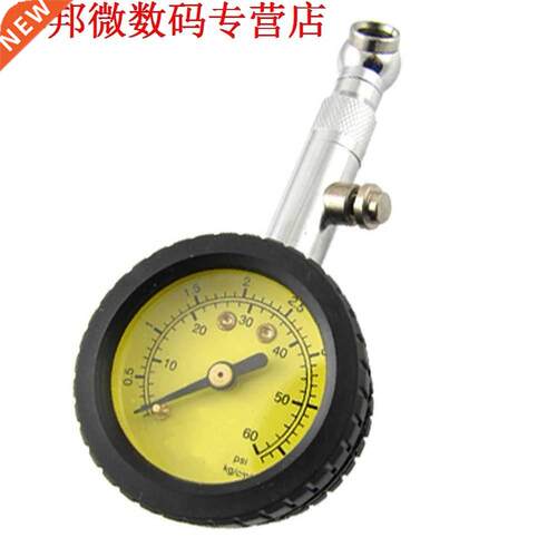 Black & Geel Bandenspanning Meter Dial voor Auto