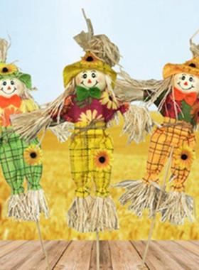 1PCS Smll utumn Fll Hrvest Screcrow Decortion For Grd