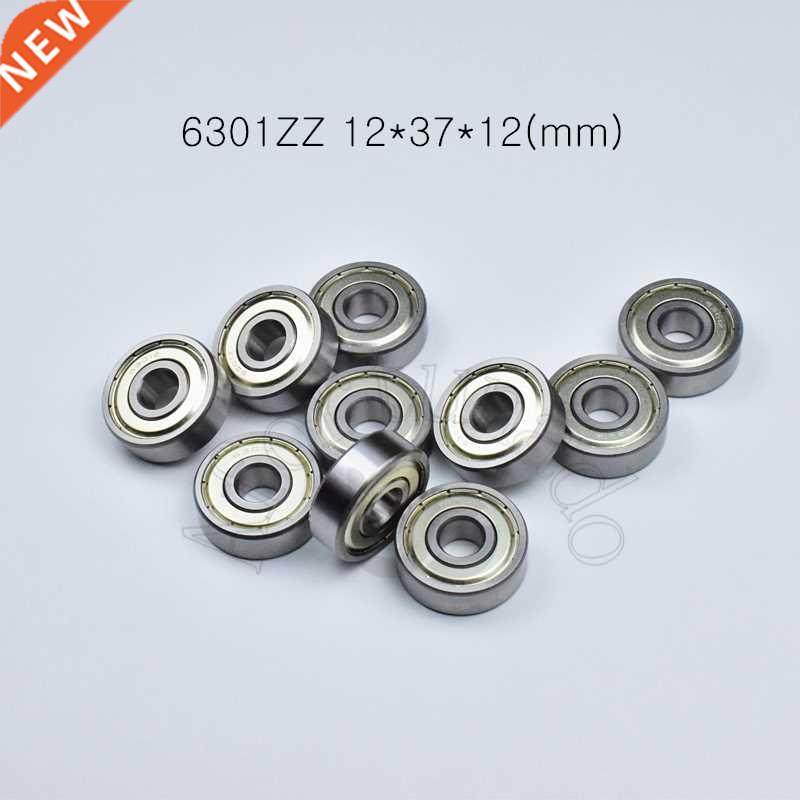 10pcs 6301ZZ 12*37*12(mm) chrome eel Metal Sealed High s