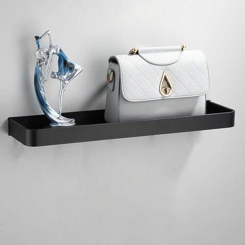 Bathroom Shelf Bath Shower Shelf Aluminum Black Bathroom Cor