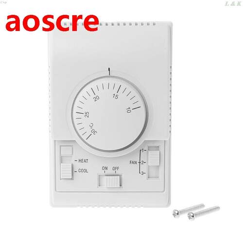 AC 220V Room Mechanical Thermostat Air Conditioner Fan Coil