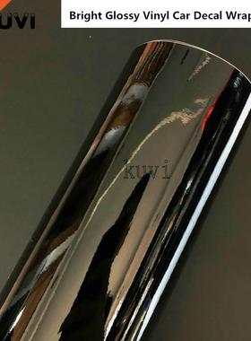 152cm Bright Glossy Vinyl Car Decal Wrap er Black White Glos