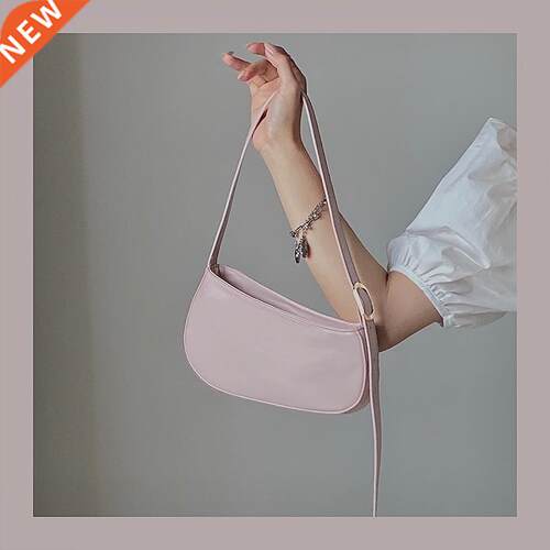 soild color ladies baguette bag 2020 new fashion small shou
