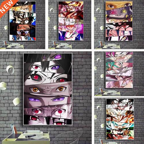 Japanese Anime Poster Naruto One Piece Luffy Dragon Ball Wal