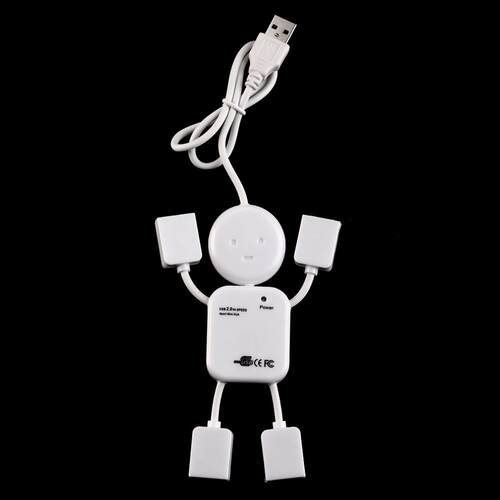 2019 Newest Humanoid 4 Port Hub High-Speed USB 2.0 Splitter