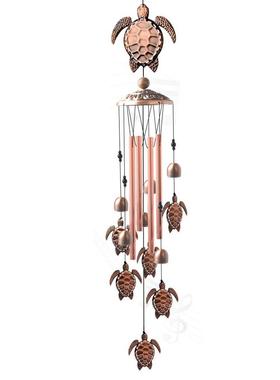 2021 Antique Wind Chimes Turtle Shaped Aluminum Hanging Orna