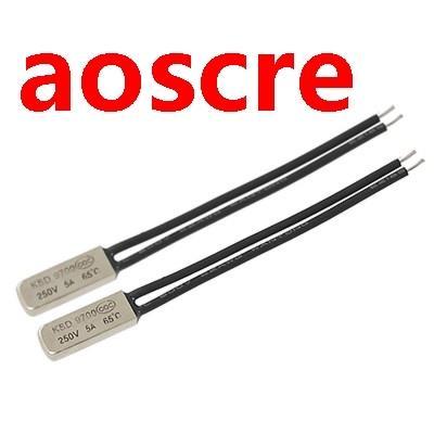 2 Pcs KSD9700 65 Degree Celsius NC Thermostat Temperature Sw